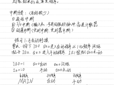 中断和子程序及时钟