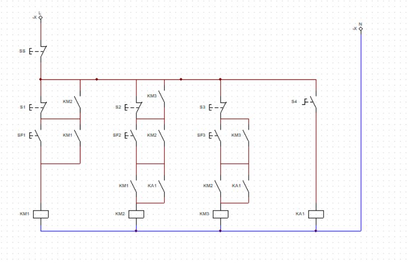 顺启逆停加解锁控制电路