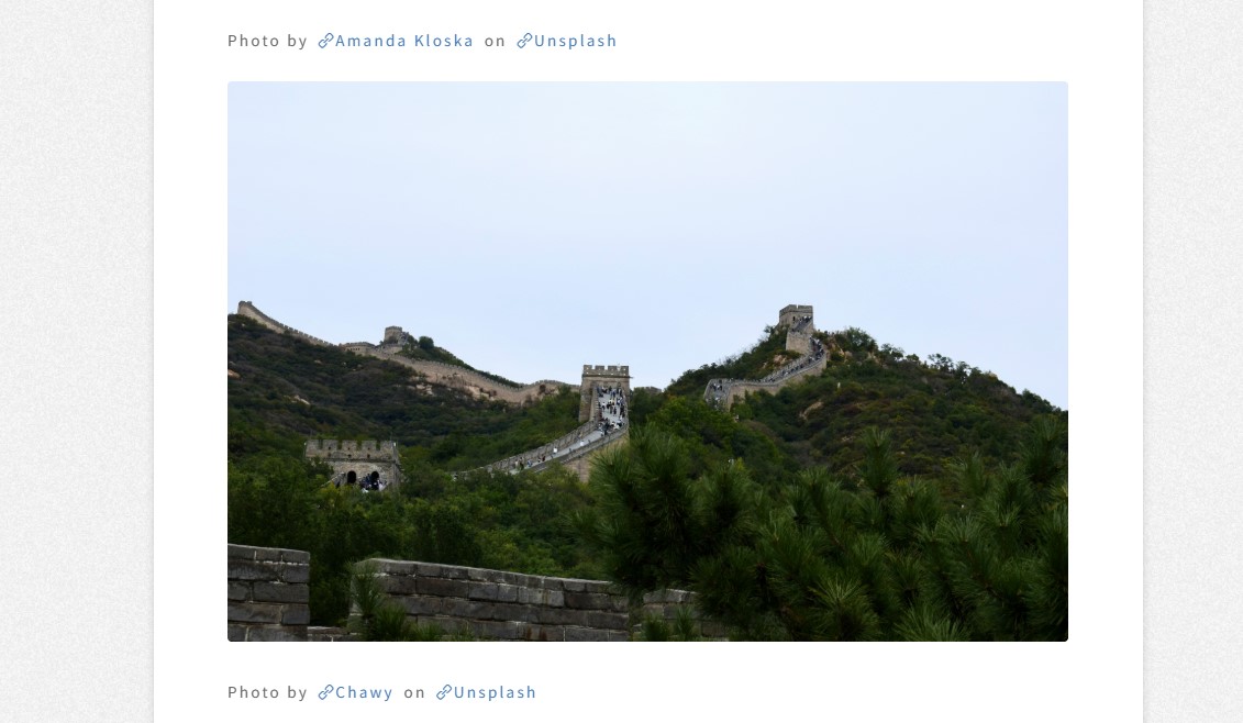 Unsplash 相关界面 Unsplash 相关界面