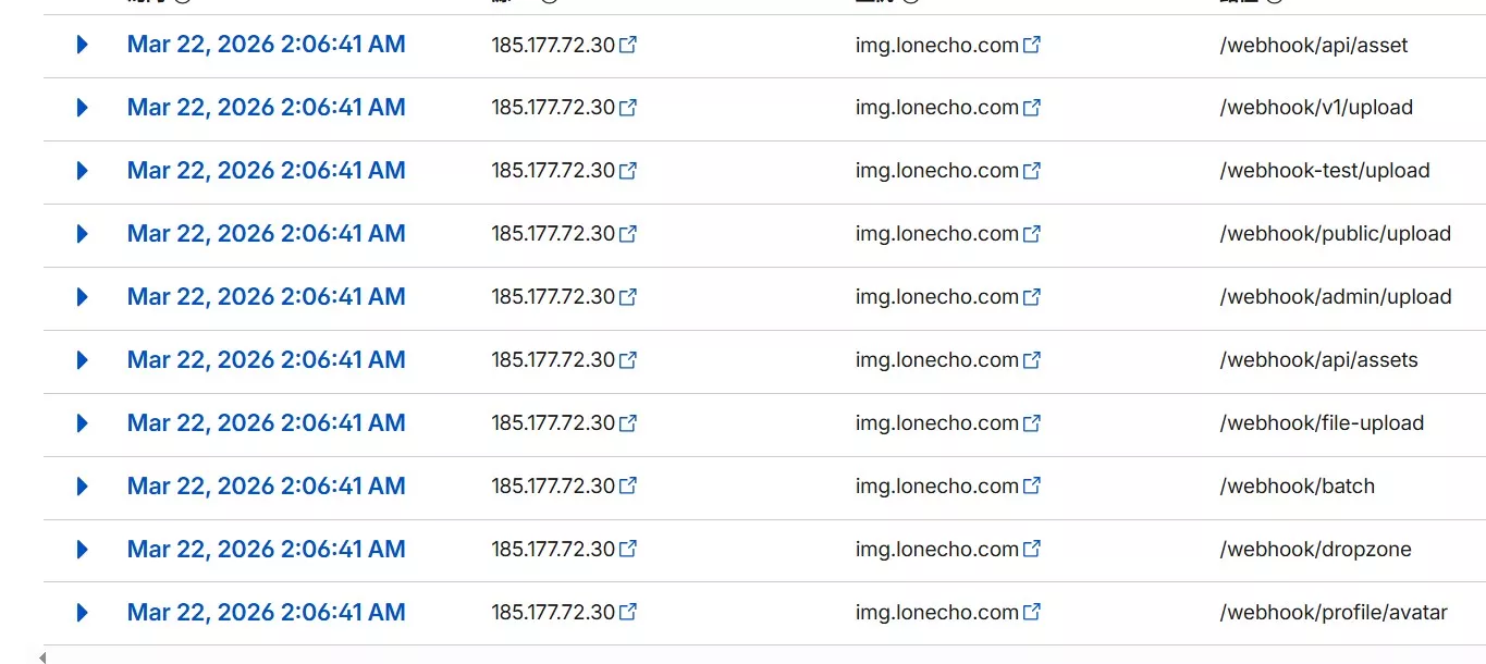 流量来源分析显示可疑请求